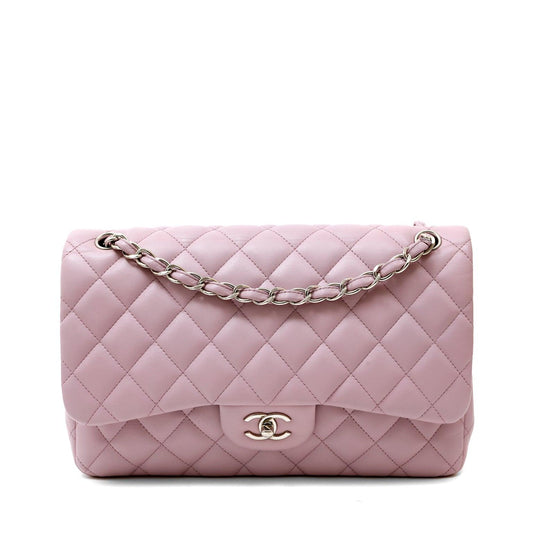 Chanel Lavender Lambskin Jumbo Classic Flap