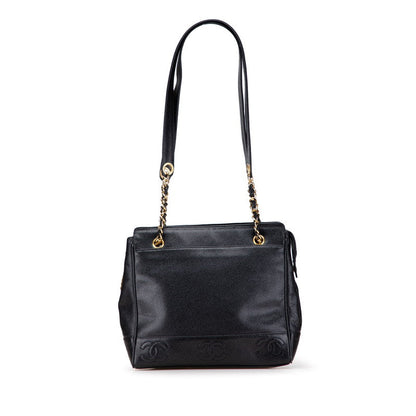 Chanel Coco Mark Caviar Skin Tote Bag
