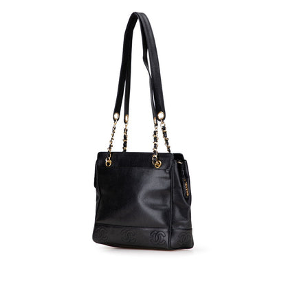 Chanel Coco Mark Caviar Skin Tote Bag