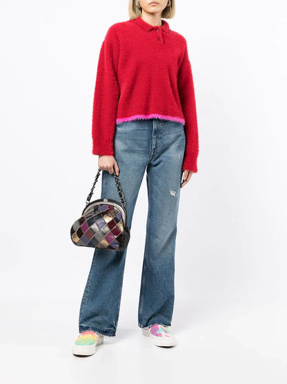 Leather Patchwork Handbag