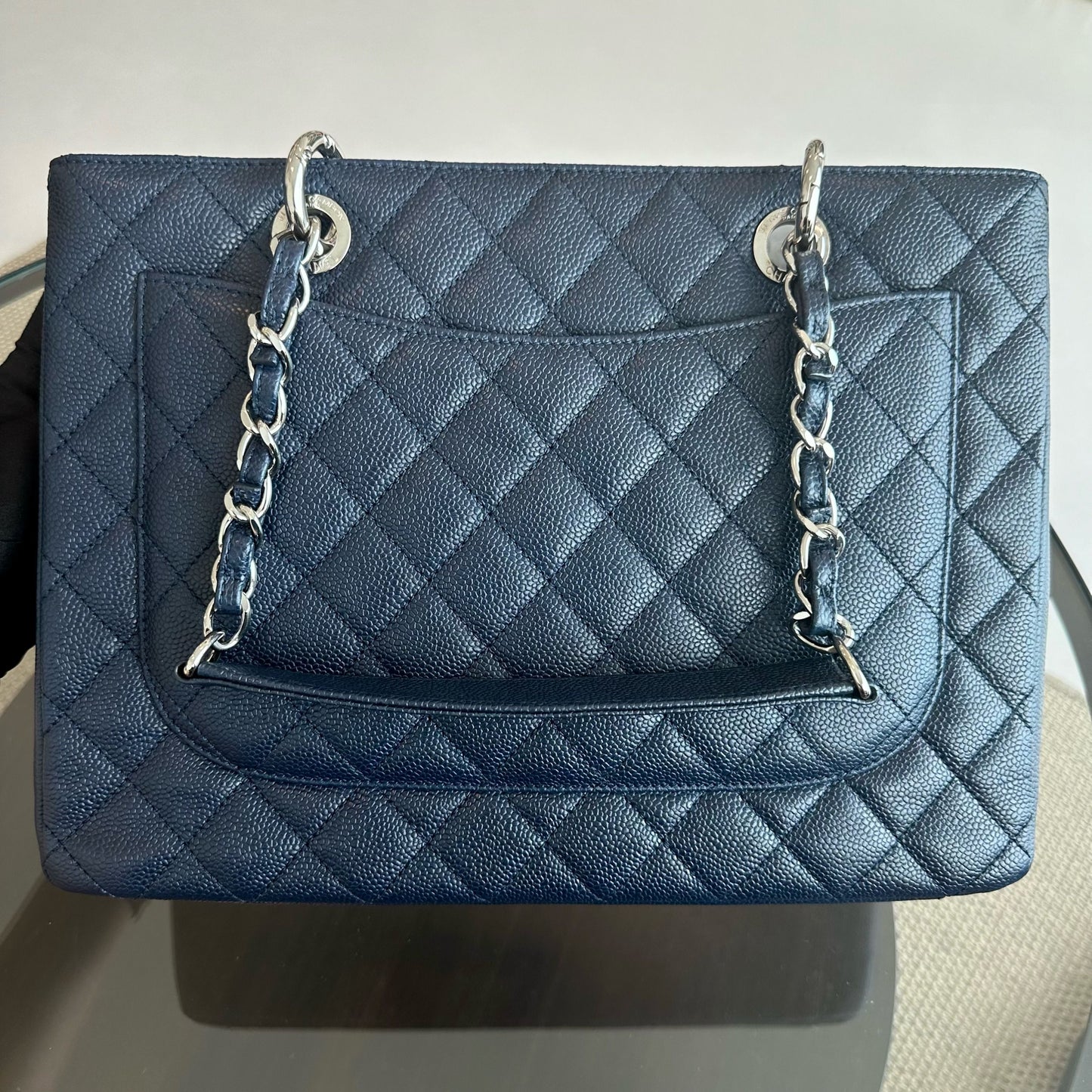 *Like New* Caviar GST Grand Shopping Tote Dark Blue No 19