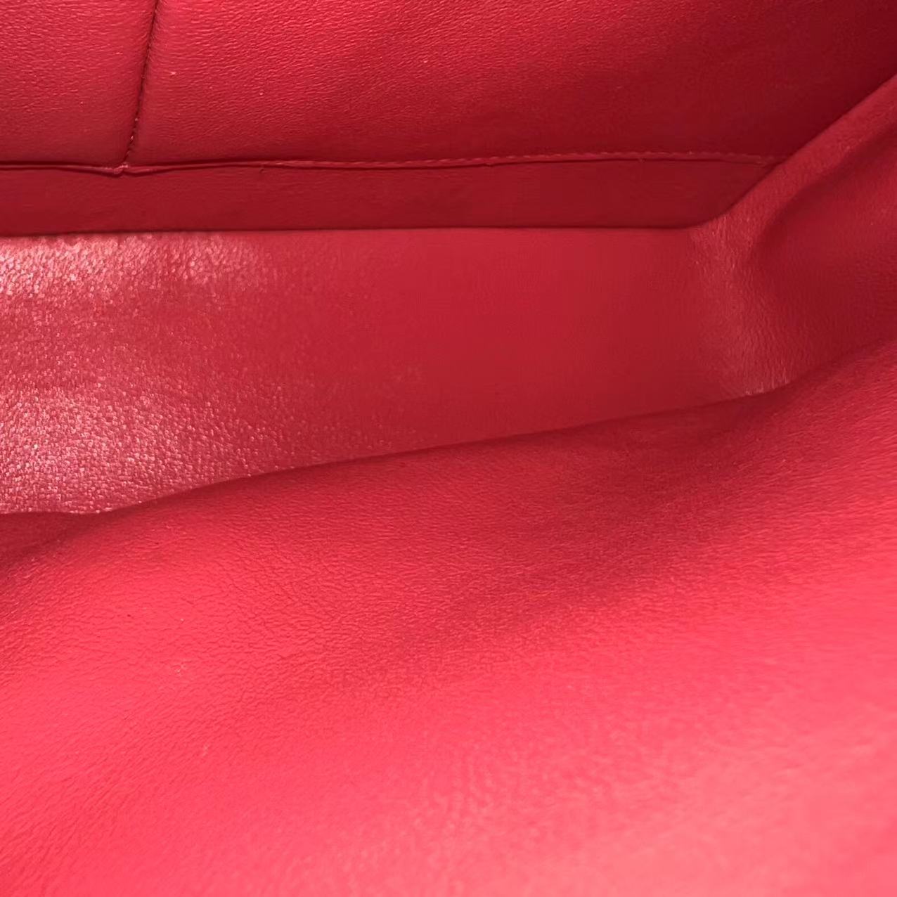 *Like New* Medium Chevron Lambskin Coral Pink Golden Hardware Series 24