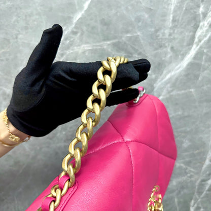 *Like New Full Set* C19 Small Goatskin Hot Pink GHW No 29