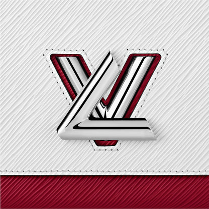 LV Twist MM Epi Blanc/Scarlet