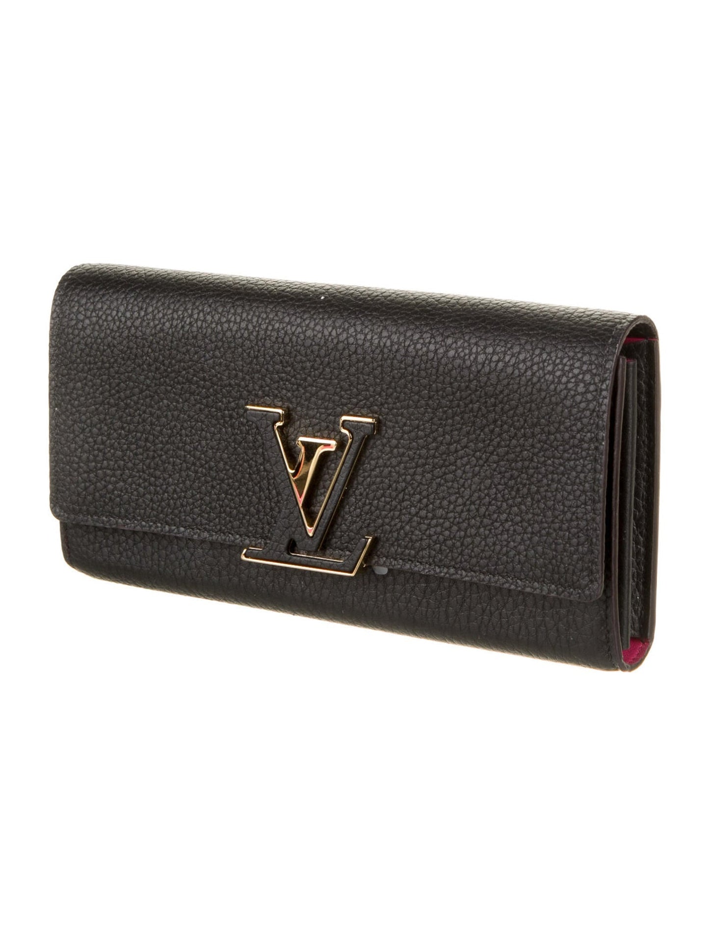 LOUIS VUITTON TAURILLON LEATHER PORTEFEIULLE CAPUCCINE WALLET
