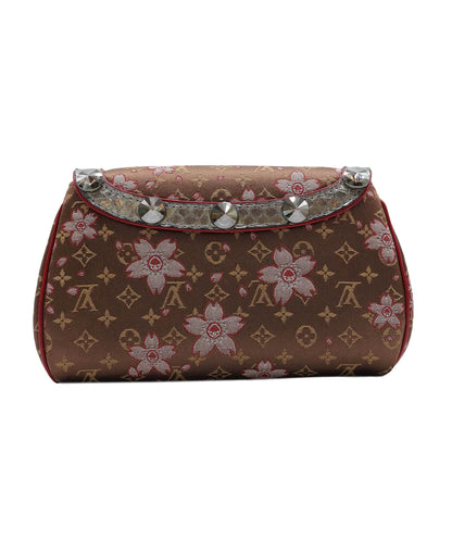 Louis Vuitton Monogram Cherry Blossom Satin Brown Griotte DXBS3700