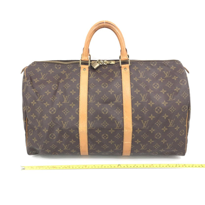 Louis Vuitton Monogram Keepall 50 Bag Brown ALC3214