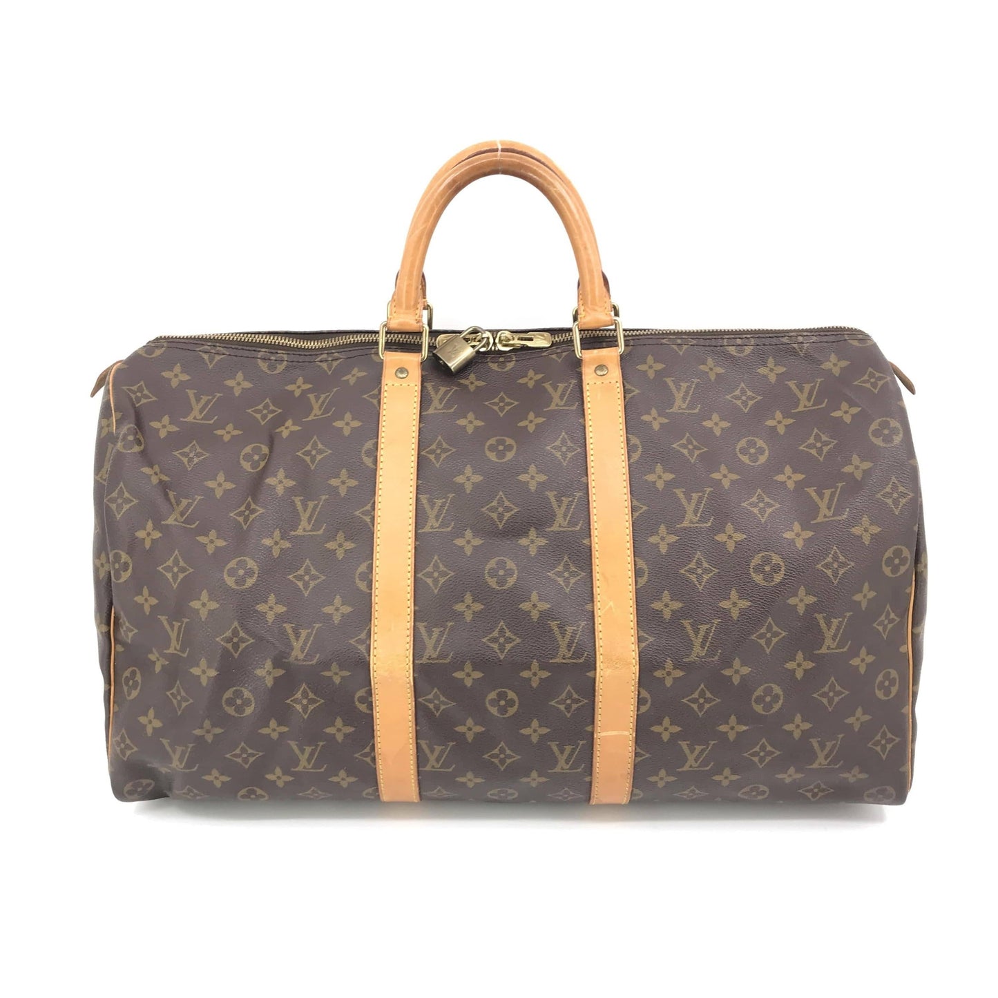 Louis Vuitton Monogram Keepall 50 Bag Brown ALC3214