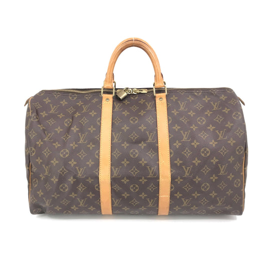 Louis Vuitton Monogram Keepall 50 Bag Brown ALC3214
