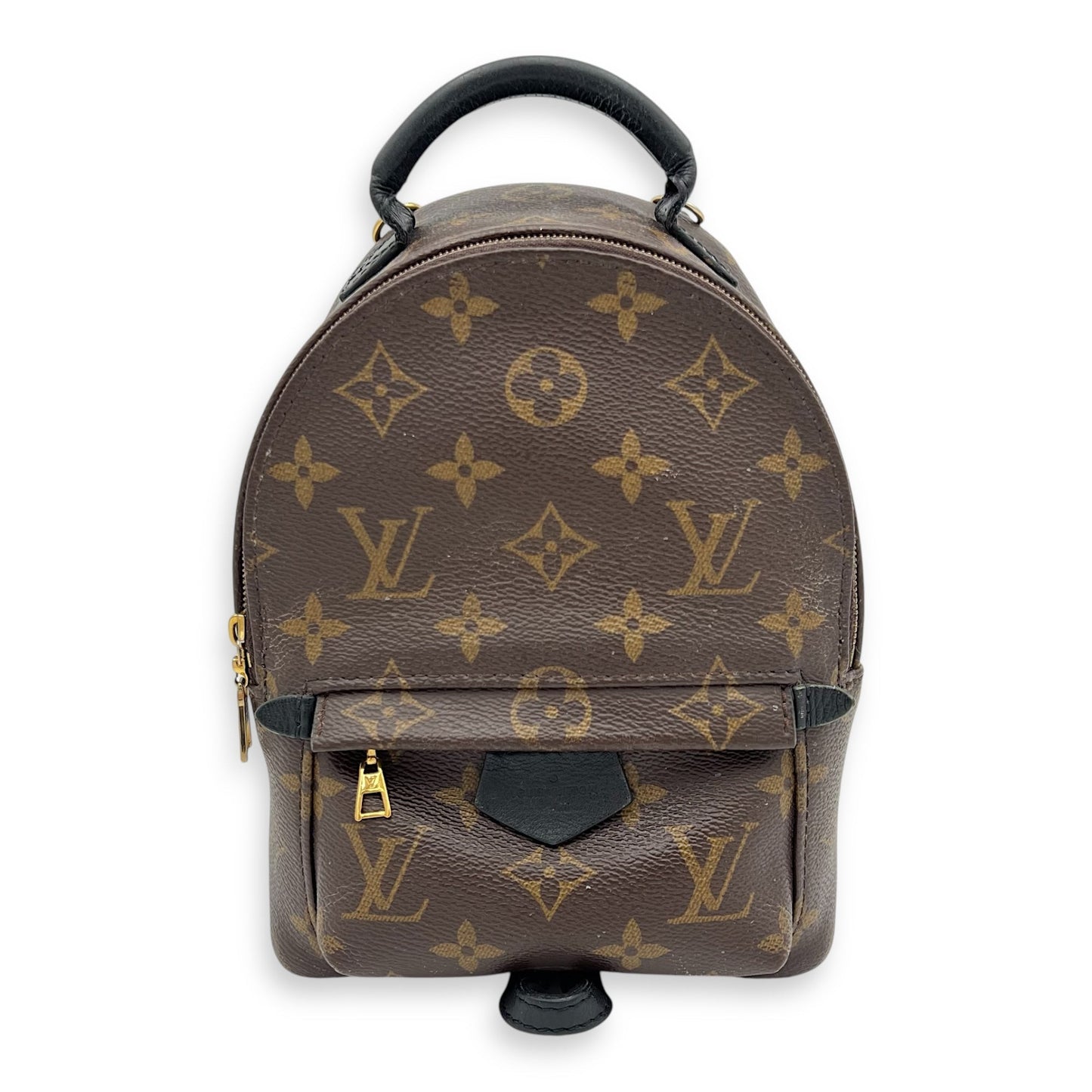 Louis Vuitton Palm Springs Backpack Mini Brown in Monogram Coated Canvas, Gold hardware S2509-007820AN