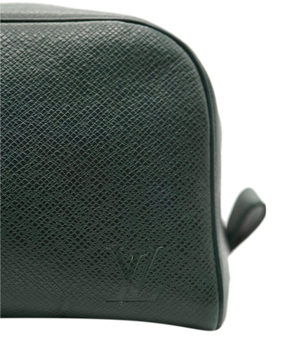 LV Green Taiga Leather Trousse Toilette Pouch PM - APC0003