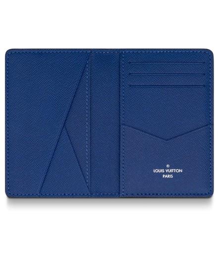 LV Pocket Organiser Taiga Monogram Cobalt
