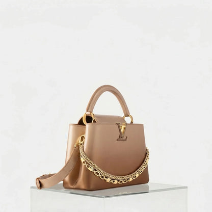 Capucines BB Handbag Sprayed Lambskin Leather