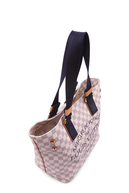 Damier Azur Articles De Voyage PM Tote White