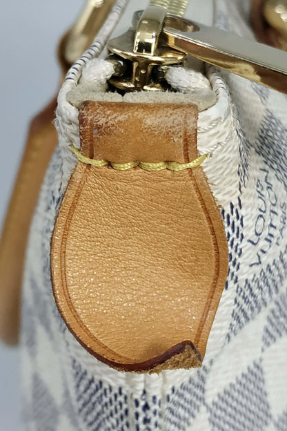 Damier Azur Saleya PM White Brown