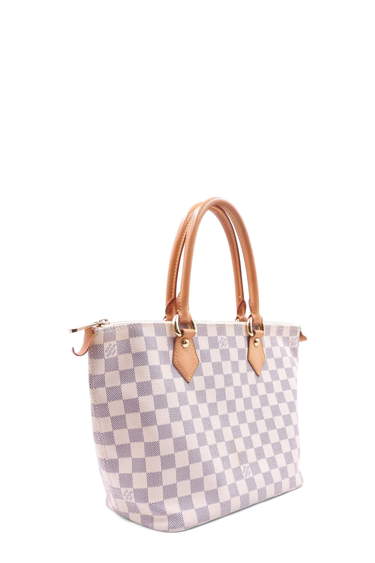 Damier Azur Saleya PM White Brown