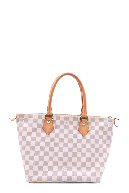 Damier Azur Saleya PM White Brown