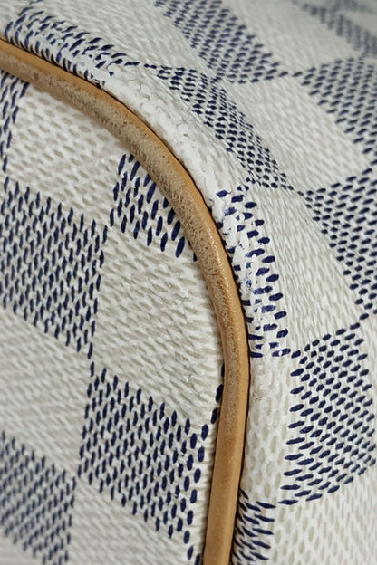 Damier Azur Saleya PM White Brown