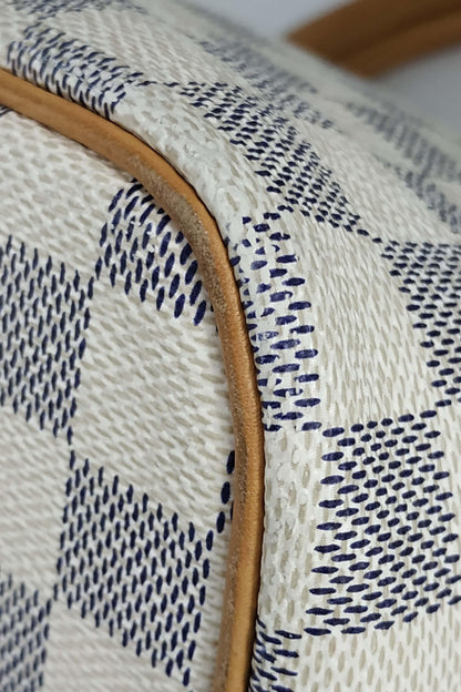 Damier Azur Saleya PM White Brown
