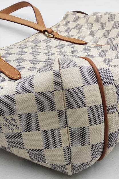 Damier Azur Totally PM White