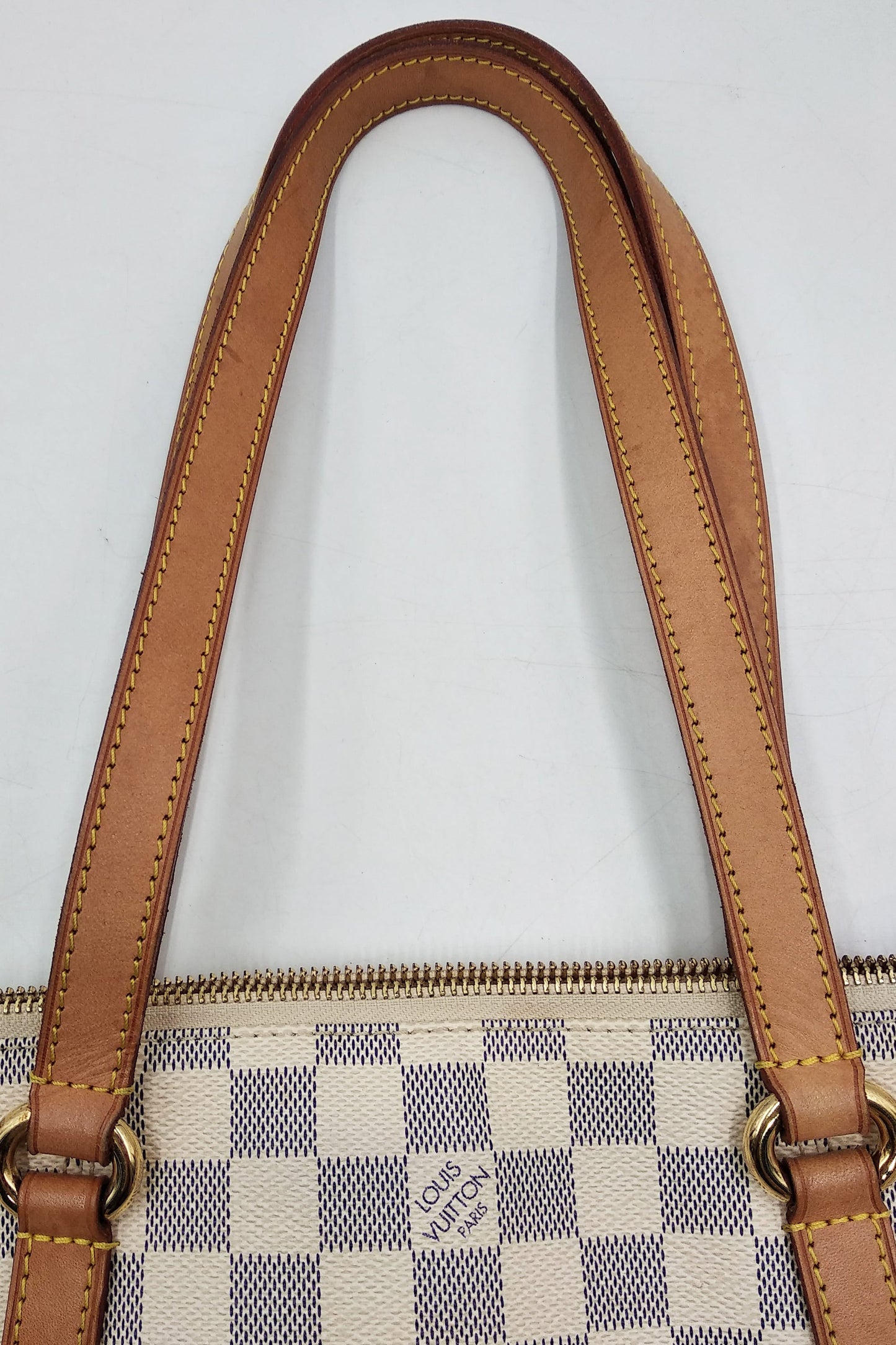 Damier Azur Totally PM White