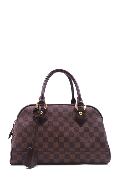 Damier Ebene Duomo Handle Bag Brown