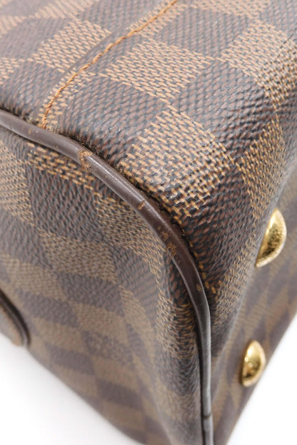 Damier Ebene Duomo Handle Bag Brown