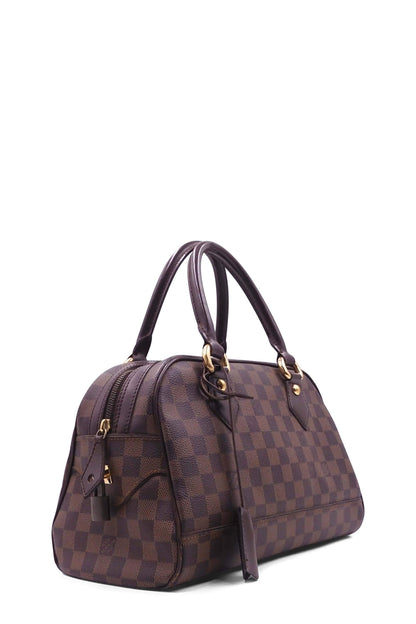 Damier Ebene Duomo Handle Bag Brown