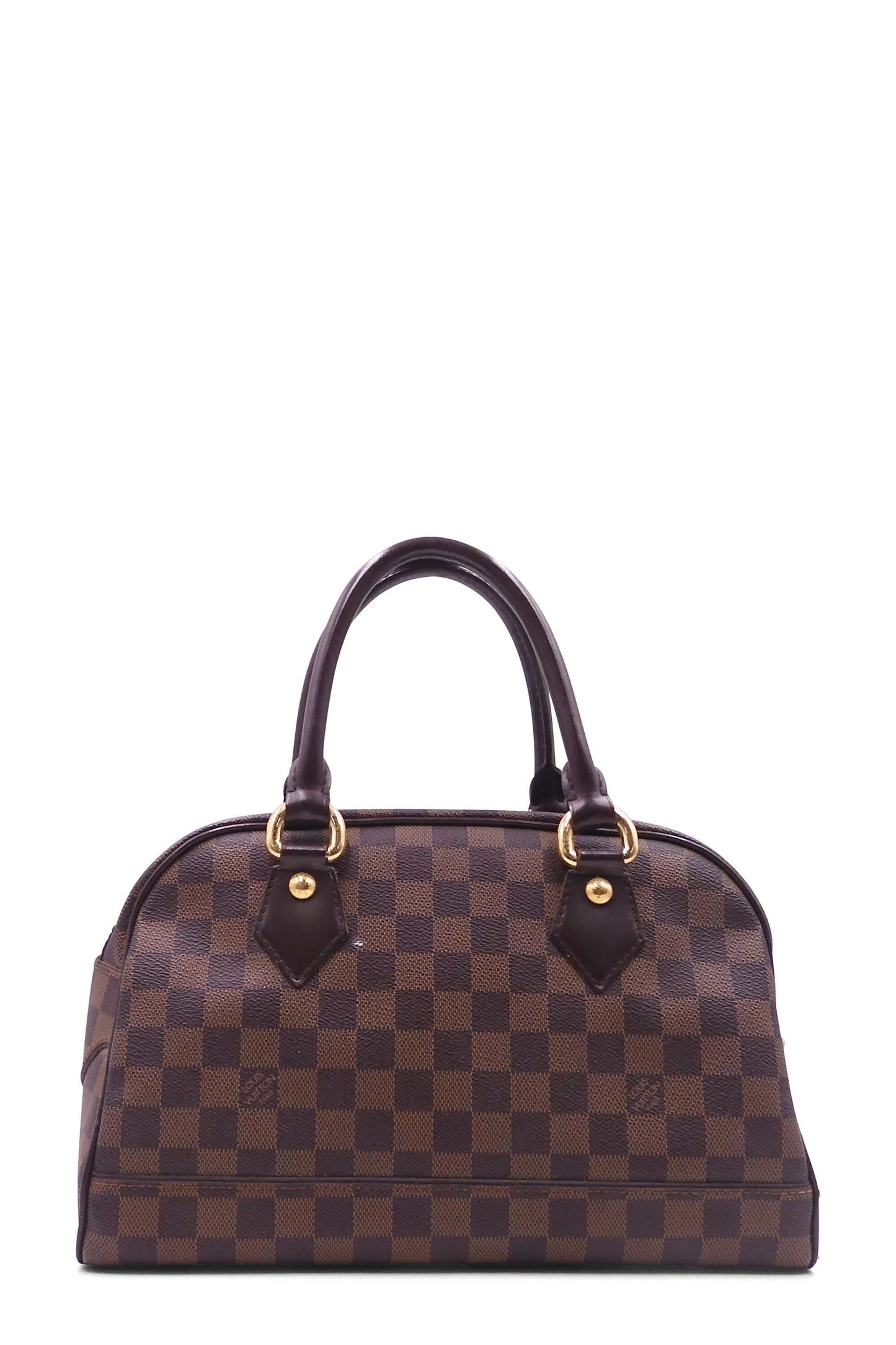 Damier Ebene Duomo Handle Bag Brown