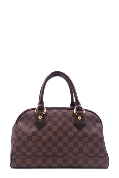 Damier Ebene Duomo Handle Bag Brown