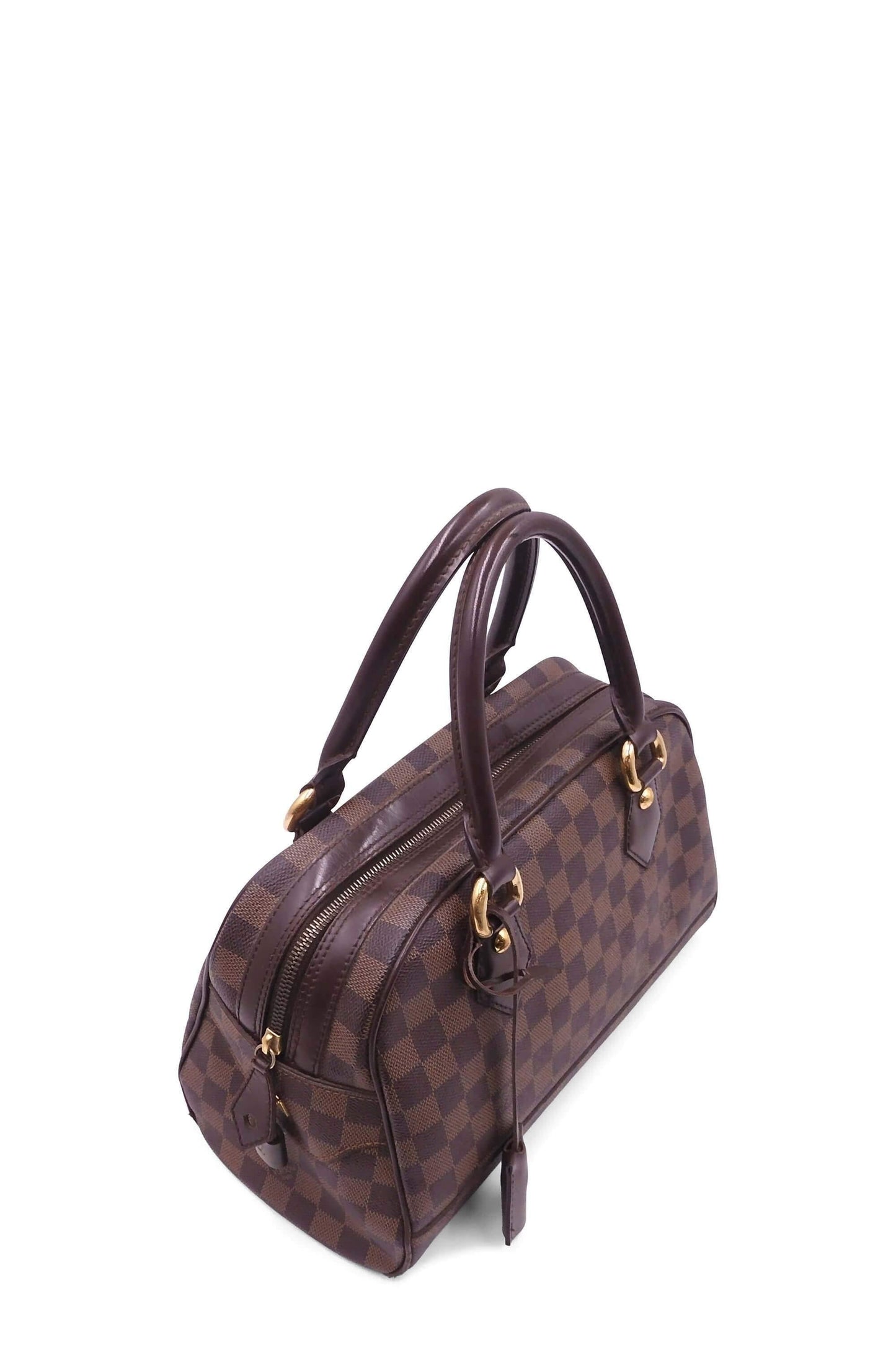 Damier Ebene Duomo Handle Bag Brown