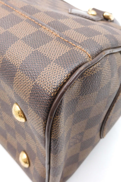 Damier Ebene Duomo Handle Bag Brown