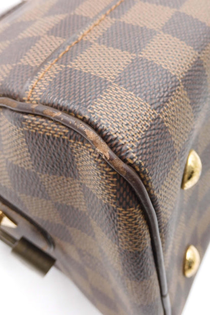 Damier Ebene Duomo Handle Bag Brown