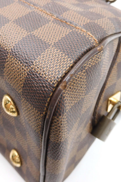 Damier Ebene Duomo Handle Bag Brown