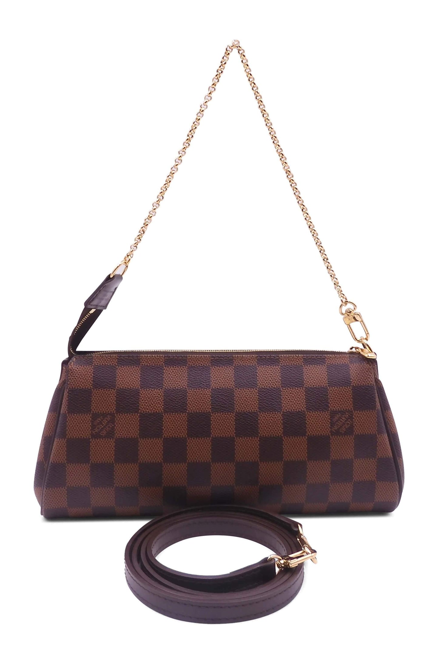 Damier Ebene Eva Pochette Brown