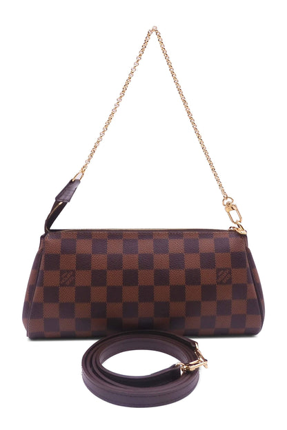 Damier Ebene Eva Pochette Brown