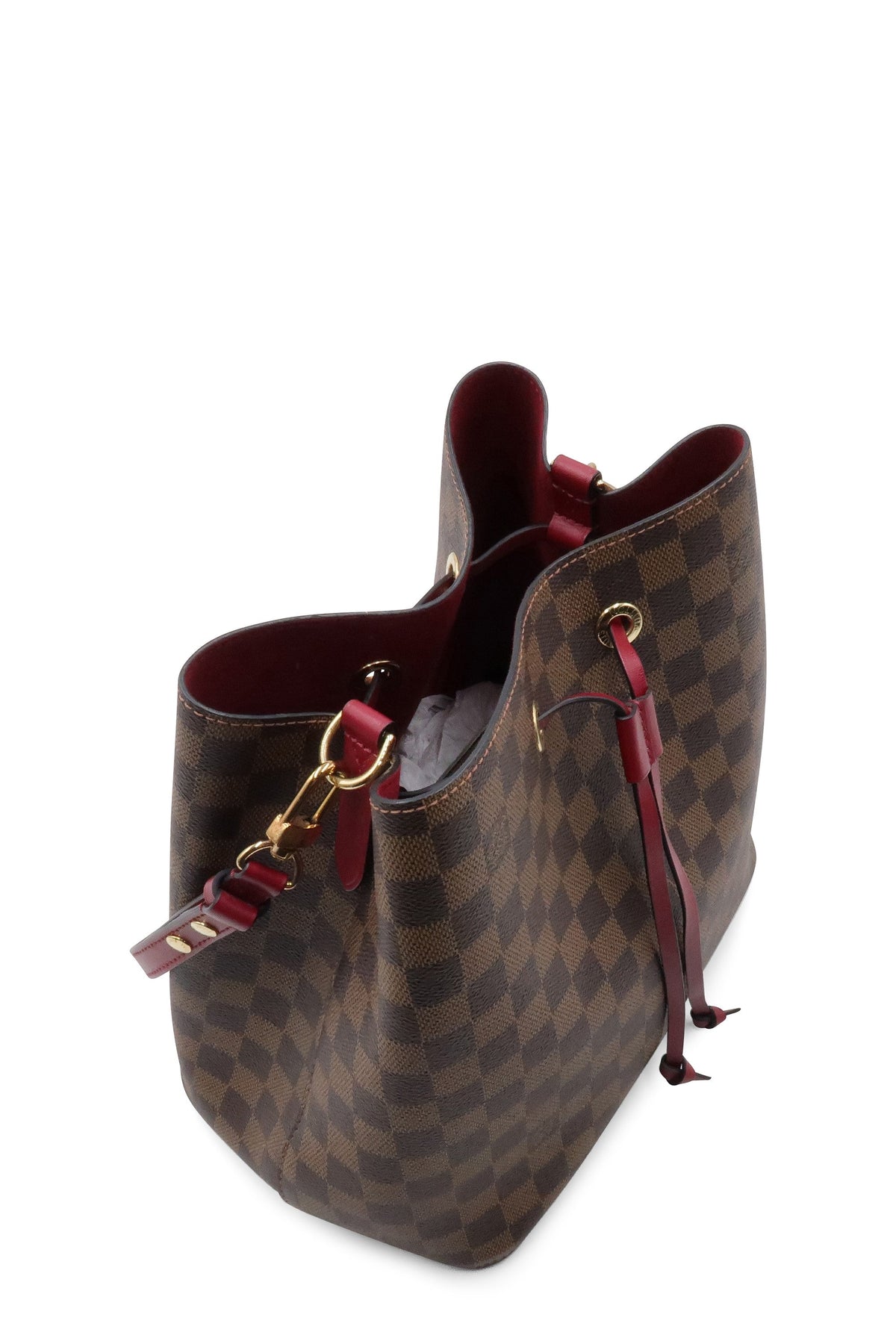 Damier Ebene NeoNoe MM Brown Red