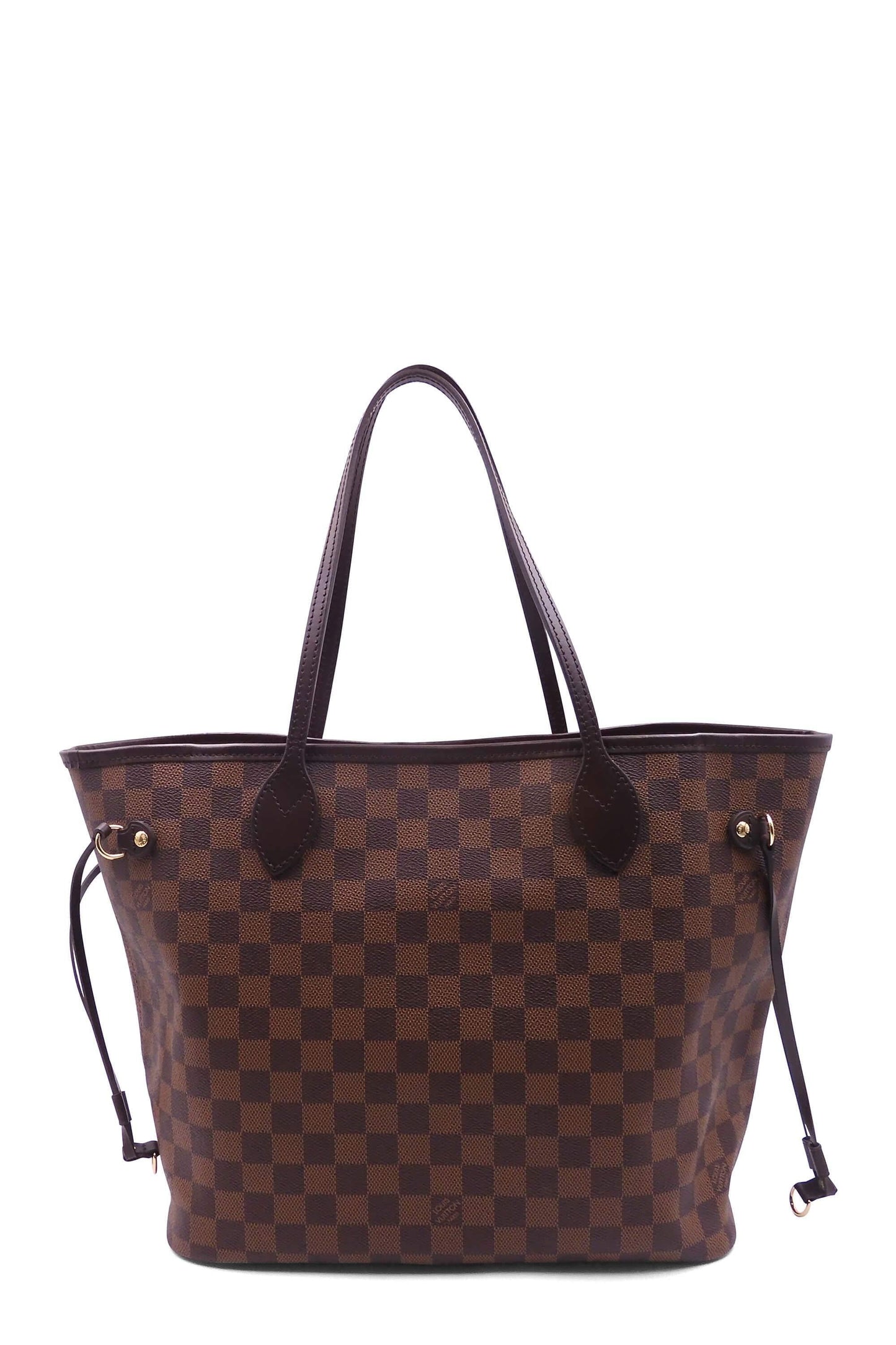 Damier Ebene Neverfull MM with Pouch Brown