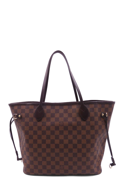 Damier Ebene Neverfull MM with Pouch Brown