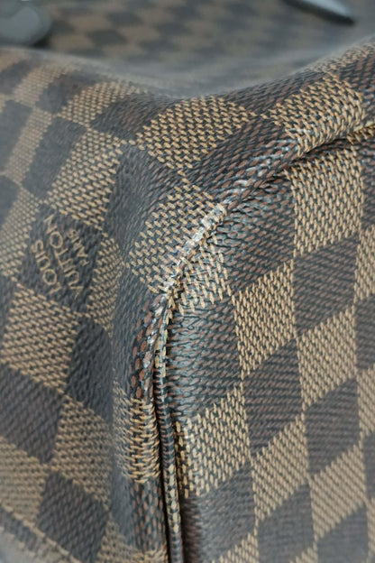 Damier Ebene Neverfull MM with Pouch Brown