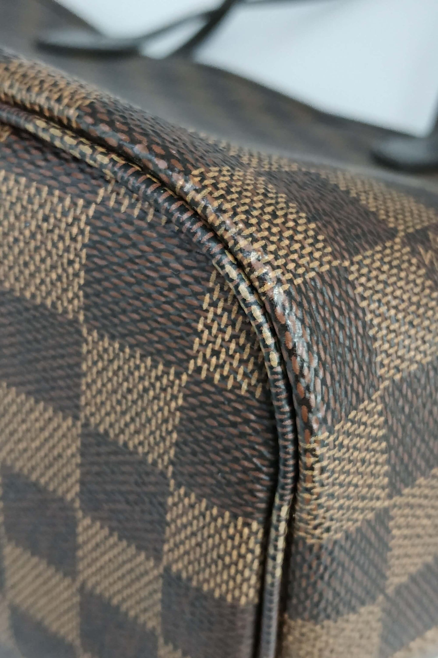 Damier Ebene Neverfull MM with Pouch Brown
