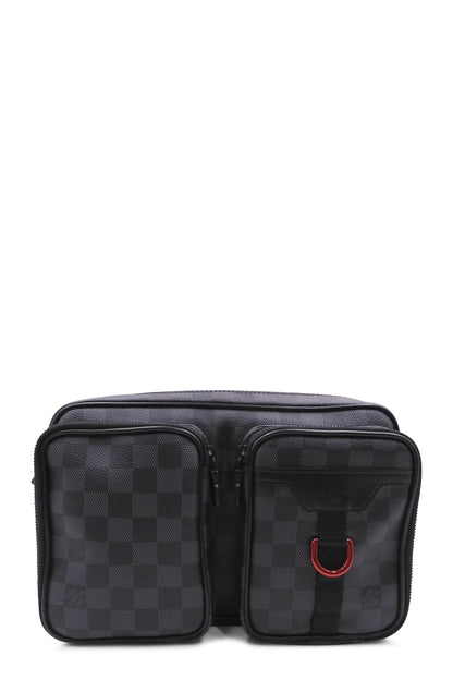 Damier Graphite Utility Messenger Black