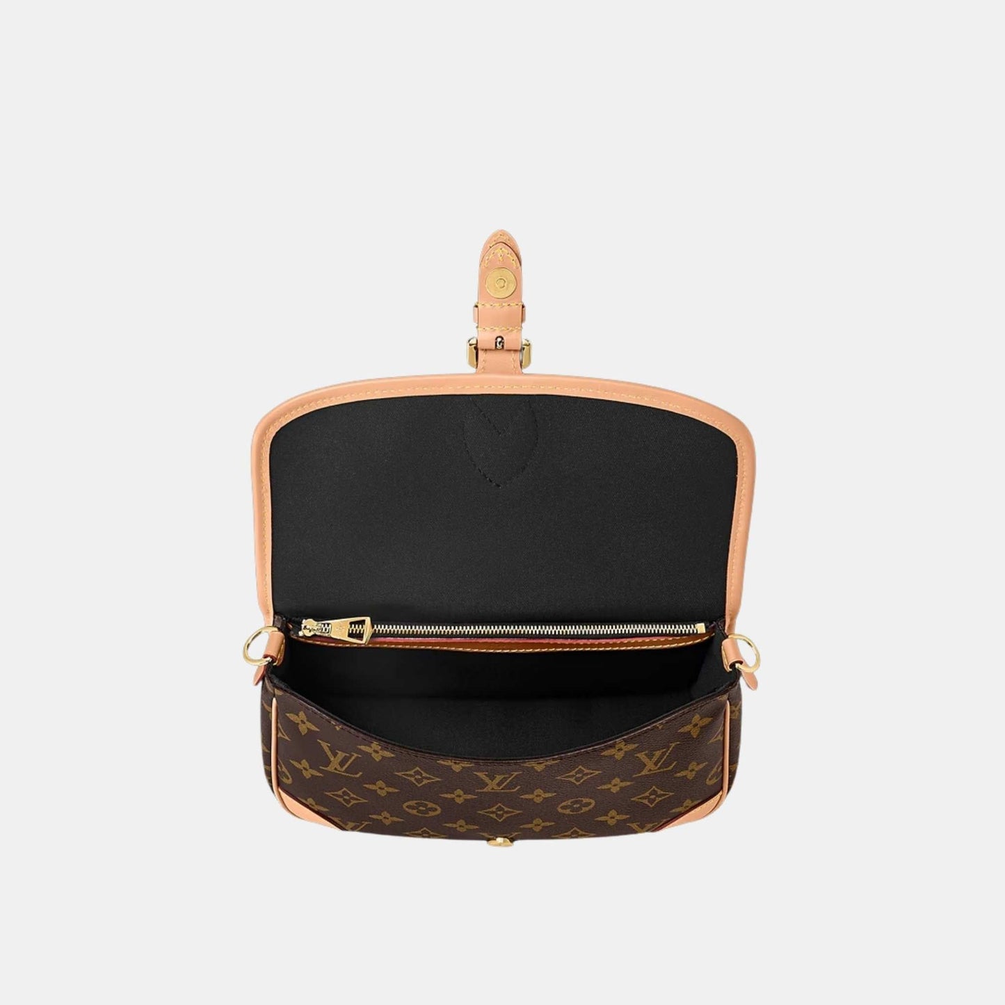 Diane Satchel Handbag Monogram Canvas