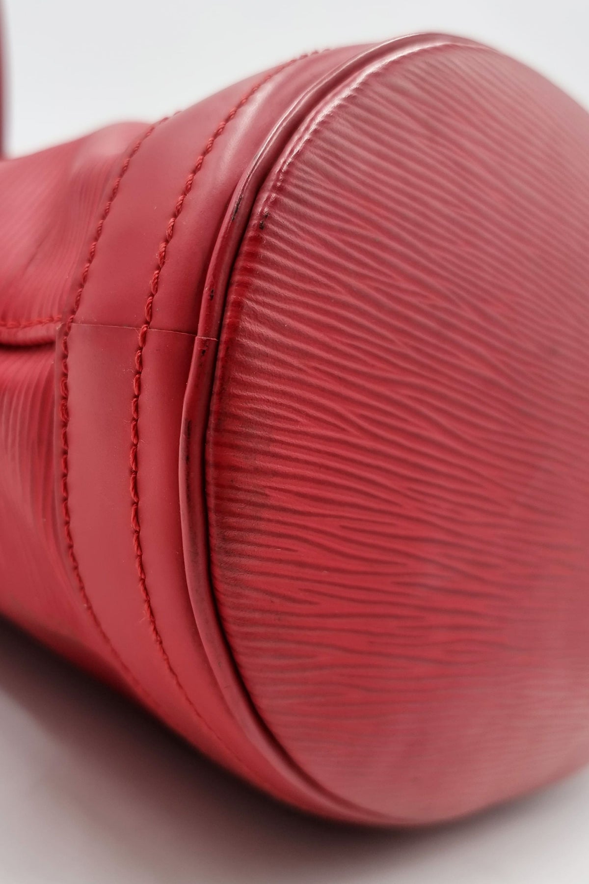 Epi Petit Bucket Tote Red