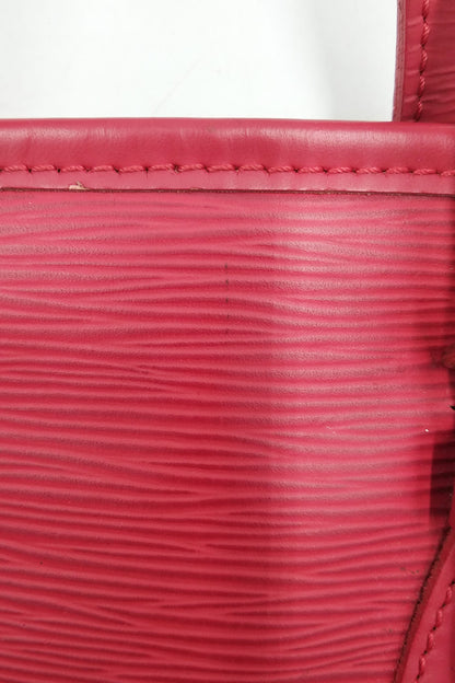 Epi Petit Bucket Tote Red