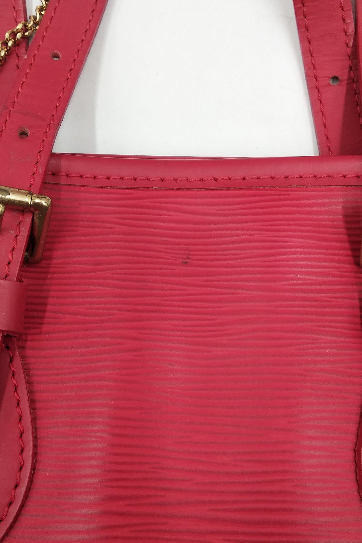Epi Petit Bucket Tote Red