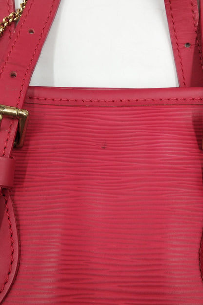Epi Petit Bucket Tote Red