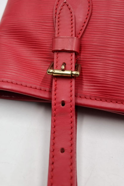 Epi Petit Bucket Tote Red