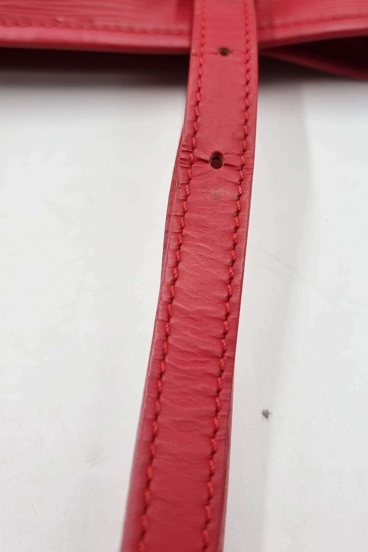 Epi Petit Bucket Tote Red