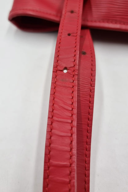 Epi Petit Bucket Tote Red